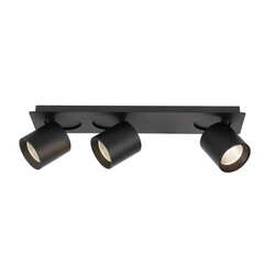 Fantasia OYO spot LED plafond 3 points lumineux, noir