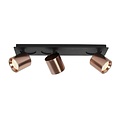 Fantasia Fantasia OYO foco de techo LED con 3 puntos de luz, acabado bronce, colección Deco