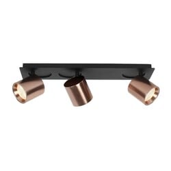 Fantasia OYO LED ceiling spotlight, 3-light, bronze finish