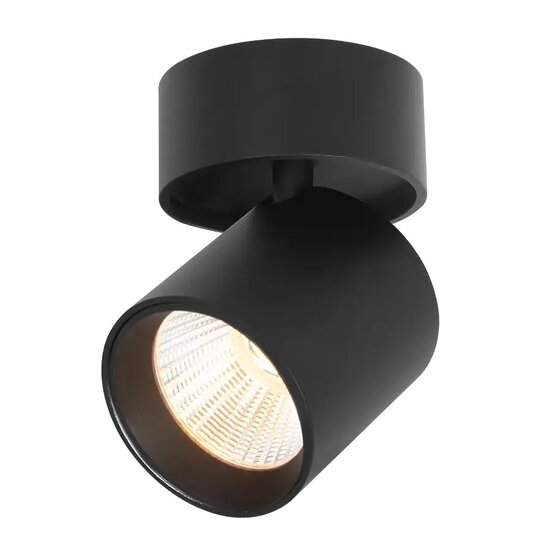 Fantasia Fantasia OYO, foco LED redondo en negro, luminaria compacta con LED integrado de la colección Deco