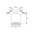 Fantasia Fantasia OYO LED recessed spot in a bronze finish, from the Deco collection. Compact spot with integrated LED light source.