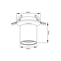 Fantasia Foco LED Fantasia OYO en blanco — iluminación de acento compacta de la colección Deco, con fuente LED