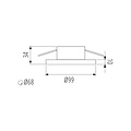 Fantasia Fantasia Arta spot encastrable, modele compact de plafond en finition noire, pour un usage interieur