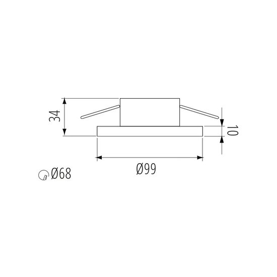 Fantasia Fantasia ARTA spot encastrable blanc, de la collection Deco par Fantasia, référence 4016300W