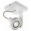 Fantasia Fantasia Ziva lámpara de techo cuadrada, aluminio blanco, GU10 LED 4,5W incluida, regulable, 2800K, 100x110x135mm