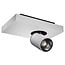 Fantasia Fantasia Nysit opbouwspot met vierkante afdekplaat, GU10-fitting, 1x4,5W dimbare LED-lamp inbegrepen