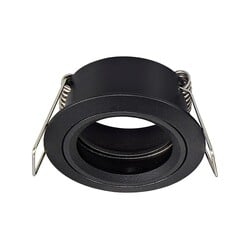 Fantasia Saturn Mini inbouwspot, vast, zwart, MR11-fitting