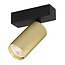 Fantasia Spot Fantasia ORYX de la collection Deco, base noire et abat-jour cylindrique doré, douille MR11, ampoule non incluse
