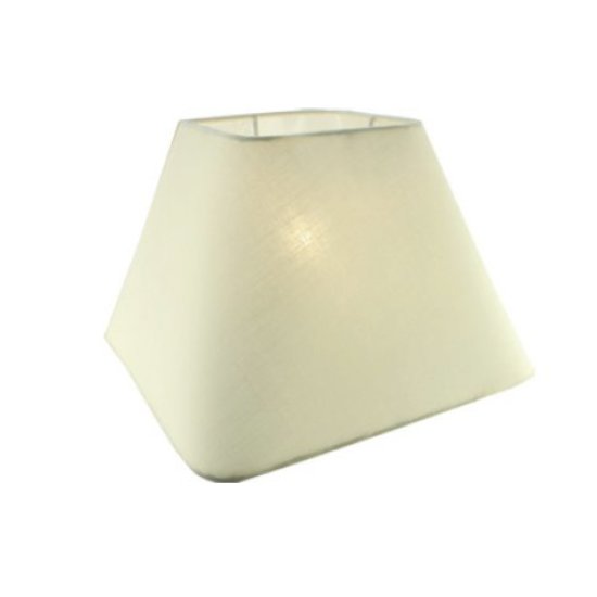 Abat-jour en tissu noir/écru/taupe carré 250mm pour ARM-304/306