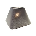 Abat-jour en tissu noir/écru/taupe carré 250mm pour ARM-304/306