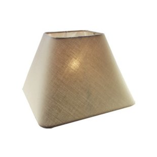 Lampshade black/ecru/taupe fabric square 350mm for ARM-305/307