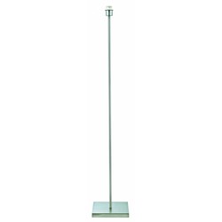 Staande lamp grijs exclusief lampenkap 1xE27 1350mm hoog