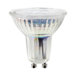 Fantasia GU10 LED lamp 6,25W dimbaar, glas, 3000K warm wit