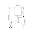 Fantasia Fantasia Orbit LED pendant light with dimmable 6 or 9 watt LED source and warm white 2700K light