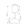 Fantasia Lámpara colgante LED Orbit de Fantasia, 6 o 9 vatios, 905 lúmenes, 2700K blanco cálido, regulable, aluminio negro