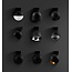 Fantasia Fantasia Orbit LED wall light with 6W/9W power, 2700K warm white light and dimmable operation