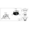 Fantasia Fantasia Deep Deco Mini foco LED empotrable blanco - foco compacto con LED integrado