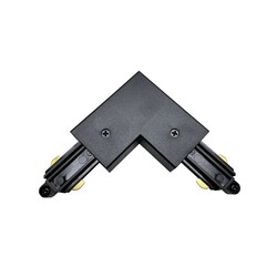 Fantasia Track 1F L-connector black with earth on outside