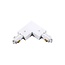 Fantasia Fantasia TRACK 1F conector en L, blanco – conector de ángulo para carril monofásico con toma de tierra interior
