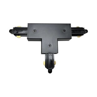 Fantasia TRACK 1F T-connector met aardaansluiting, zwart