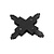 Fantasia Fantasia Track 1F X-connector cross connector track system black