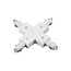 Fantasia Fantasia Track 1F conector en X blanco para sistemas de carril monofásicos con tierra exterior