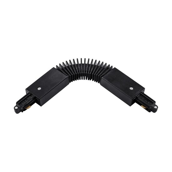 Fantasia Fantasia TRACK 1F flexibler Verbinder in Schwarz, Verbindungsstück für einphasige Schienensysteme, Deco-Kollektion