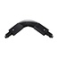 Fantasia Fantasia TRACK 1F flexible connector in black, a link piece for single-phase track lighting systems, Deco collection