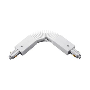 Fantasia Track 1F flexibele connector wit voor railsysteem