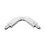 Fantasia Fantasia Track 1F flexible connector in white, for single-phase track systems, joins track sections at an angle