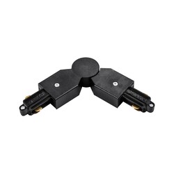 Fantasia Track 1F verstelbare L-connector zwart voor railverlichting