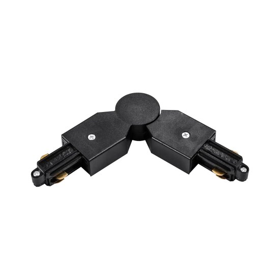 Fantasia Fantasia Track 1F Adjustable L-Connector in Black, angle piece for 1-phase track rail system