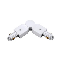 Fantasia Track 1F Adjustable L-Connector White for Track Rail