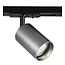 Fantasia Fantasia Taboo 1-fase trackspot, GU10 fitting (lichtbron niet inbegrepen), zwart met geborsteld staal