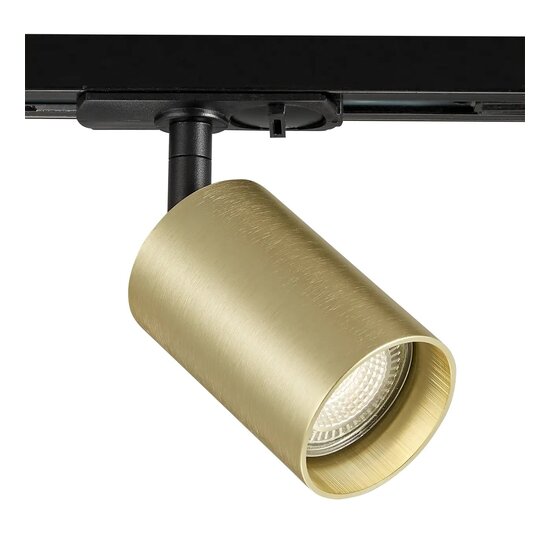 Fantasia Fantasia Taboo 1L foco de carril monofásico con casquillo GU10 en negro y oro cepillado