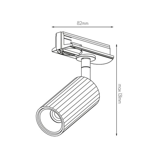 Fantasia Fantasia Oryx single-phase track spot with MR11 socket in white, bulb not included