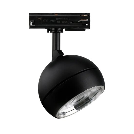 Fantasia Fantasia Orbit LED trackspot voor railsysteem, 6W of 9W vermogen, 2700K warm wit licht en dimbaar.