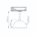 Fantasia Fantasia Orbit suspension LED pour système sur rail, 6W ou 9W, 2700K blanc chaud, gradable