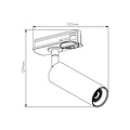 Fantasia Fantasia Lopal 1-light LED track spot, 4.5W integrated LED, sandy black, for single-phase track systems