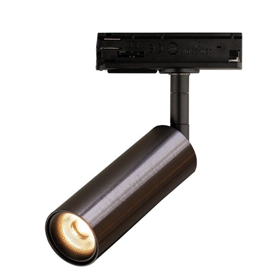 Fantasia Foco de carril LED Fantasia LOPAL en bronce, 4,5W, 1 punto de luz, para sistemas de carril monofásico (track).