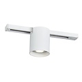 Fantasia Fantasia Babar round surface-mounted spot for GU10 bulb, suitable for single-phase track systems, white finish