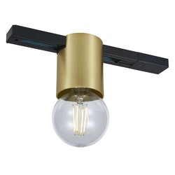 Fantasia BABU track spot for single-phase rail, E27 socket, gold