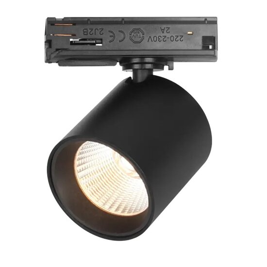 Fantasia Foco LED Fantasia OYO para sistemas de carril monofásico, acabado negro, colección Deco