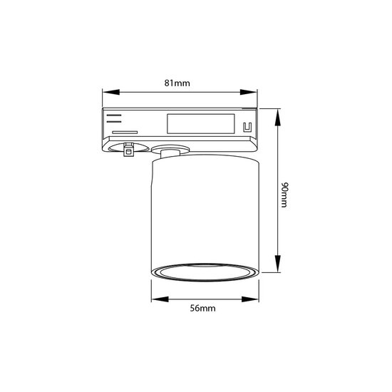 Fantasia Fantasia OYO LED spot for 1-phase track system, white, part of the Deco collection, fits existing track rails