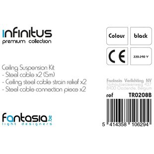 Fantasia Infinitus suspension kit black for pendant lamps