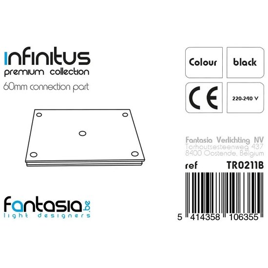 Fantasia Fantasia INFINITUS Connection 60mm conector, parte de la colección Premium, diámetro 60 mm