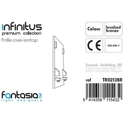 Fantasia INFINITUS Endkappe für LED-Profilabdeckung bronze