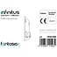 Fantasia Fantasia INFINITUS tapa final en color bronce para el sistema de perfiles LED Infinitus, colección Premium