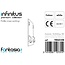 Fantasia Fantasia Infinitus Endkappe, weiß - Abschlussstück für das Infinitus LED-Profilsystem, schließt die Profilseite sauber ab.