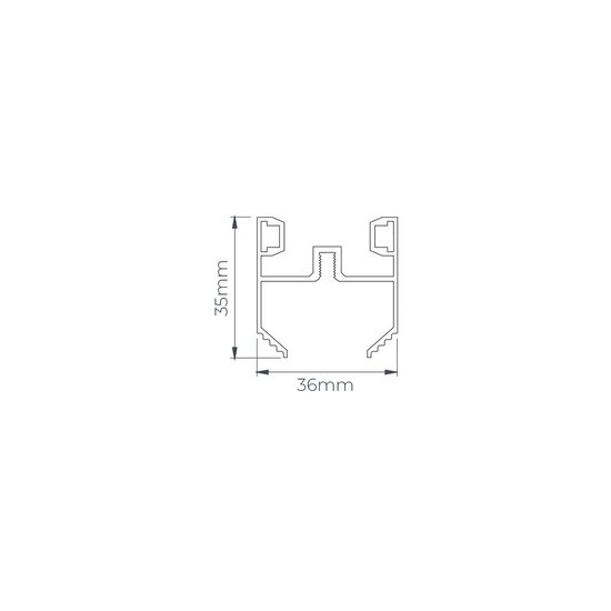 Fantasia Fantasia Micro Line, perfil empotrado trimless de 300 cm para tiras LED, montaje sin borde
